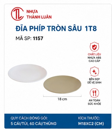 ĐĨA PHIÍP TRÒN SÂU 1T8 1157