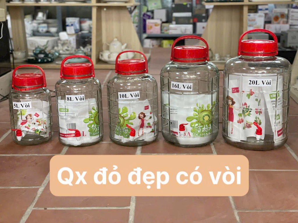 lọ quai tím 8l