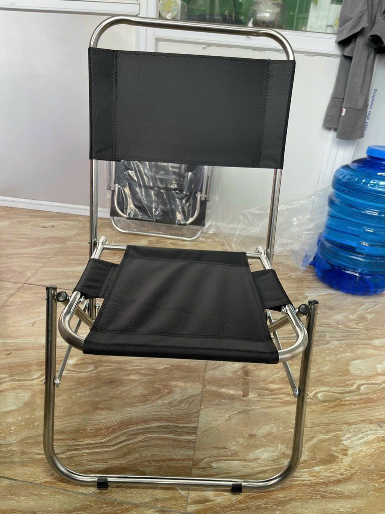 ghế gấp vải dù inox