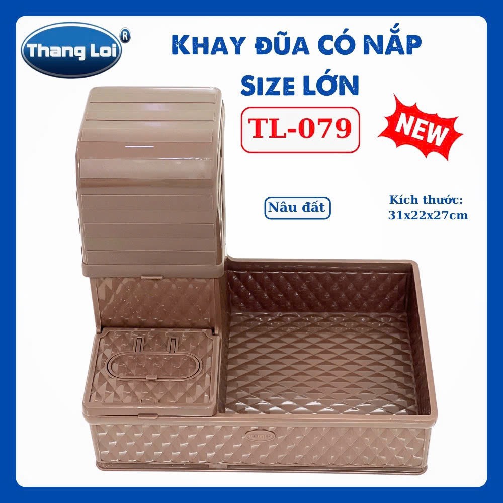 Khay đũa có nắp lớn 079