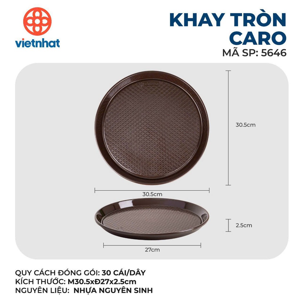 KHAY TRÒN CARO 5646