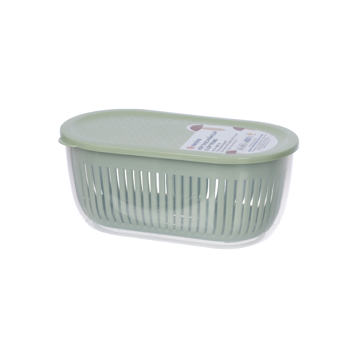 HỘP THỰC PHẨM ELIP 2 LỚP TRUNG 6597-2