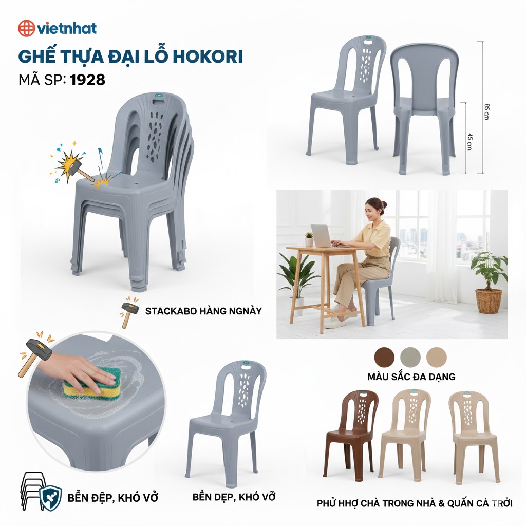 GHẾ TỰA ĐẠI LỖ HOKORI 1928