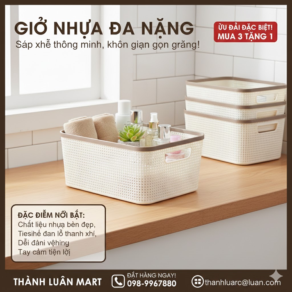 RỔ VIỀN MÂY TRUNG 3518