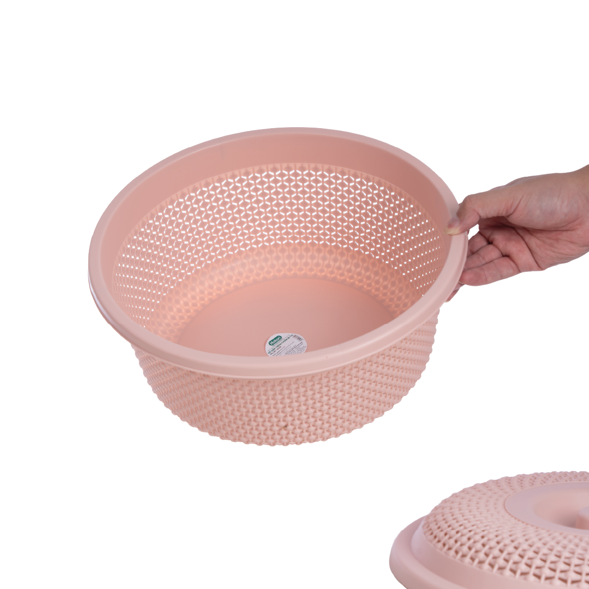 RỔ NẮP TRÒN CHẤM BI TO HOKORI 3276