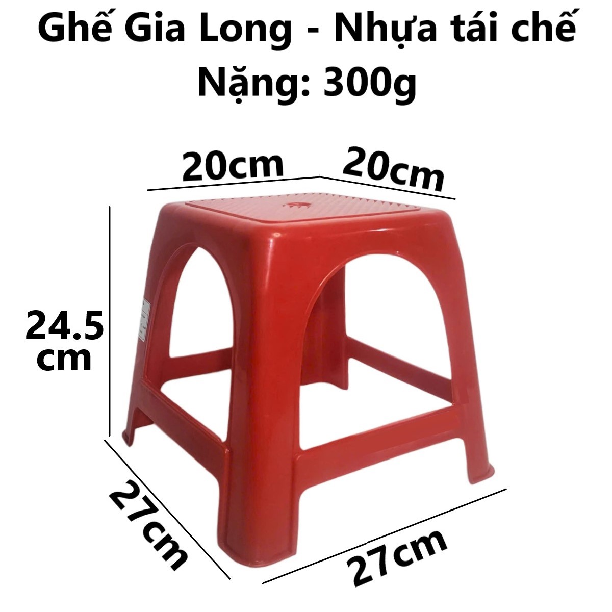 Ghế đẩu thấp lỗ Gia Long CC 9087