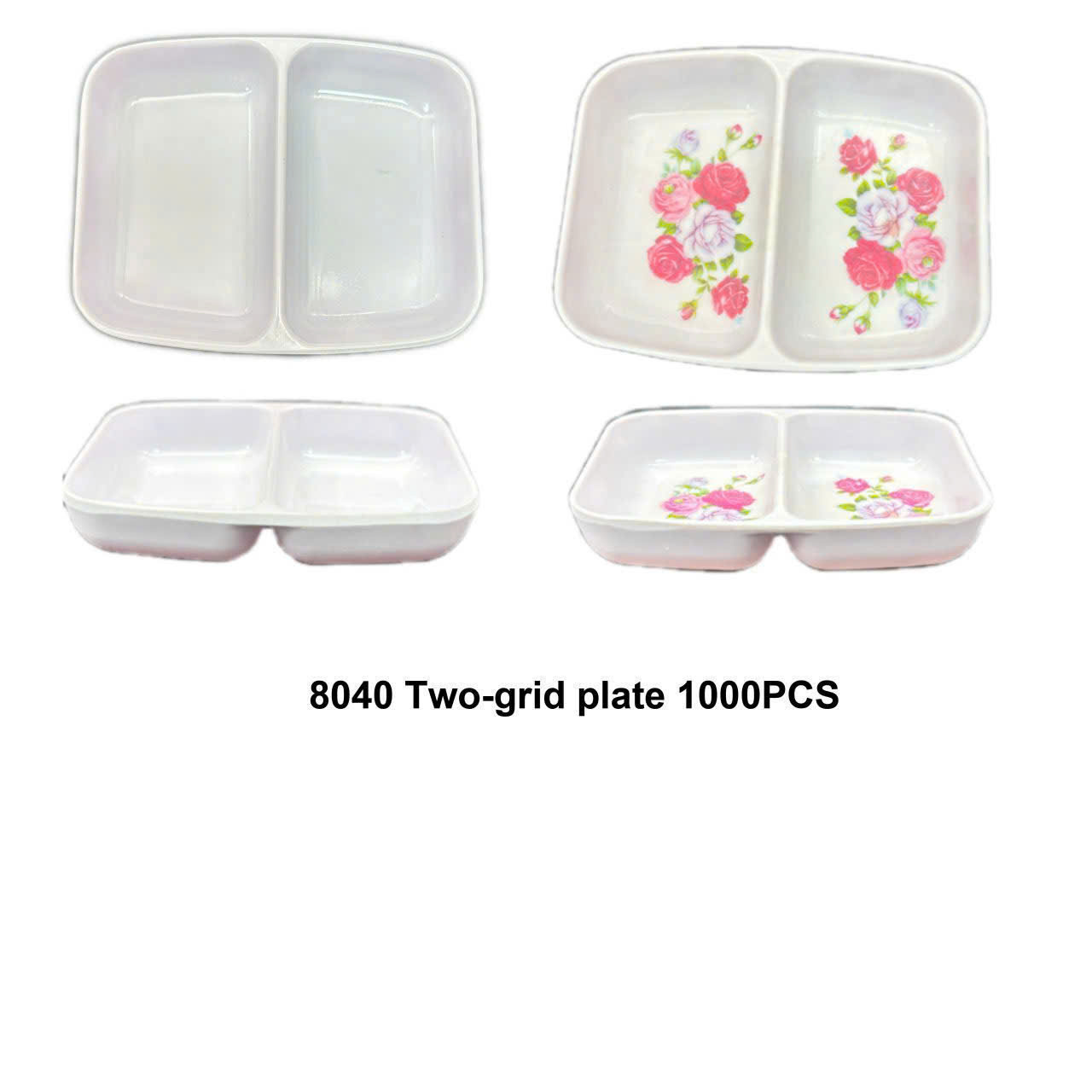 đĩa chấm 2 ngăn xanh SG