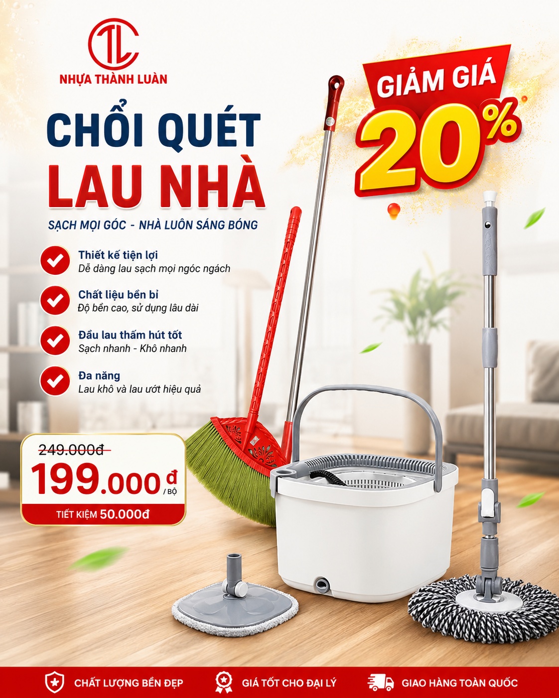 chổi quét & lau nhà