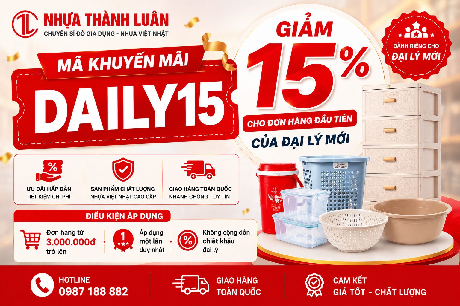 Mã khuyến mãi: DAILY15