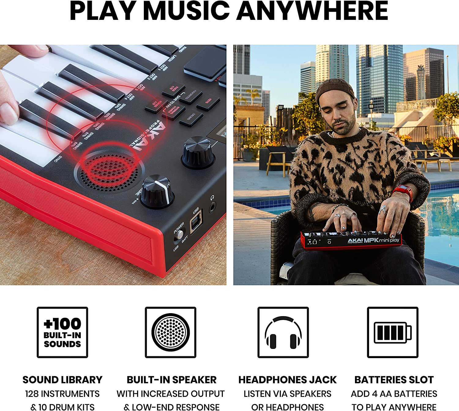 Akai MPK Mini Play MK3 hàng nhập khẩu chính hãng