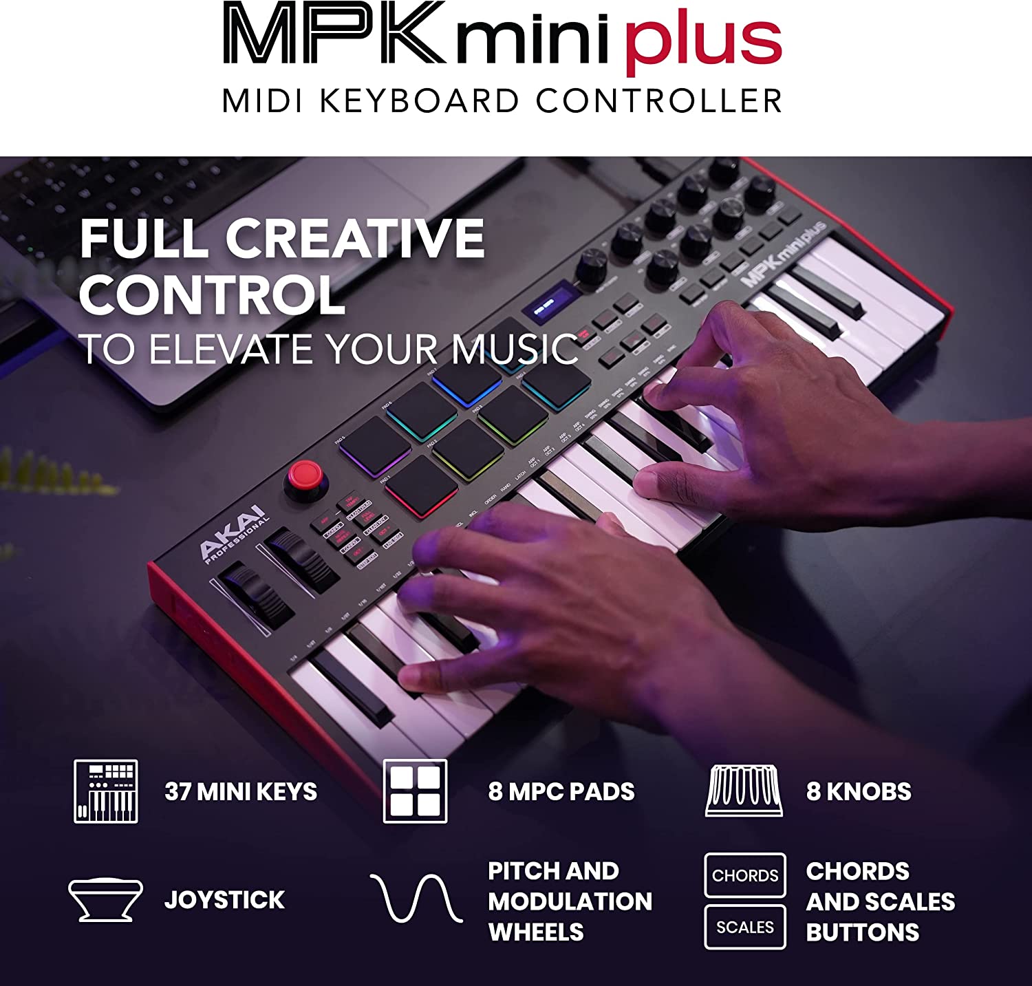 Akai MPK Mini Plus Keyboard Controller giá tốt tại HCM