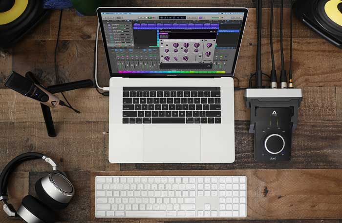 Sound Card Apogee Duet 3 với 2 đầu vào và 2 đầu ra dễ dàng thích ứng với laptop và tai nghe 