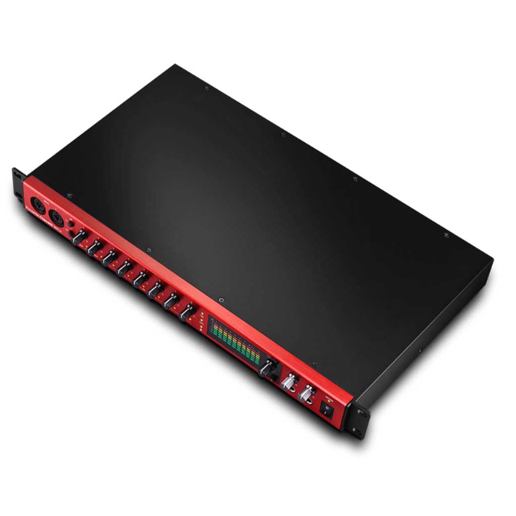 Sound Card Thu âm Focusrite Clarett+ 8Pre USB, với vỏ kim loại chắc chắn và giao diện thân thiện