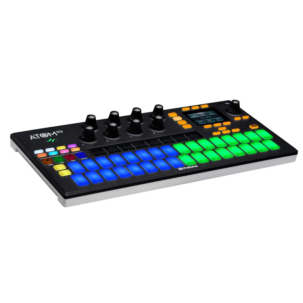 Bàn Điều Khiển Midi PreSonus ATOM SQ các phím và núm vặn được thiết kế chắc chắn cho bạn cảm giác tự nhiên khi chơi