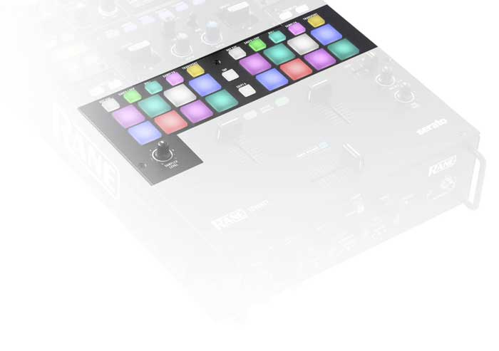 Bàn DJ Mixer Rane Seventy thiết kế tích hợp thêm các nút Pad