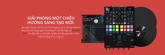 Bàn DJ Mixer Reloop ELITE DVS được trang bị nhiều tính năng mới