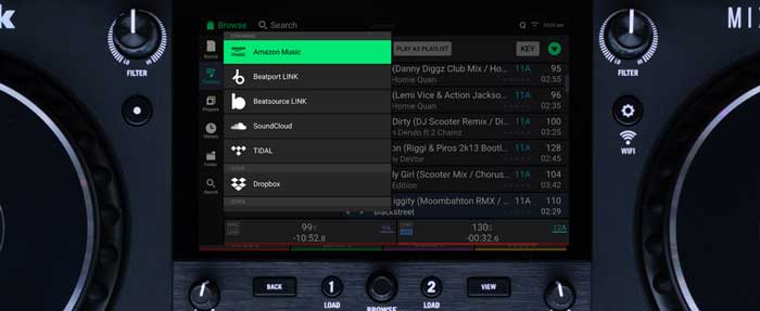 Bàn DJ Độc Lập Numark Mixstream Pro+ thiết kế màn hình cảm ứng, giúp bạn linh hoạt trong công việc