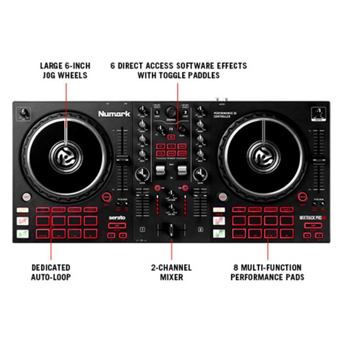 Giới thiệu chi tiết tính năng của Bàn DJ Numark Mixtrack Pro FX 