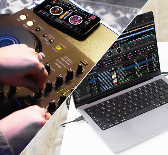 Bàn DJ Pioneer DDJ-FLX4 tích hợp được với nhiều thiết bị thông minh khác 