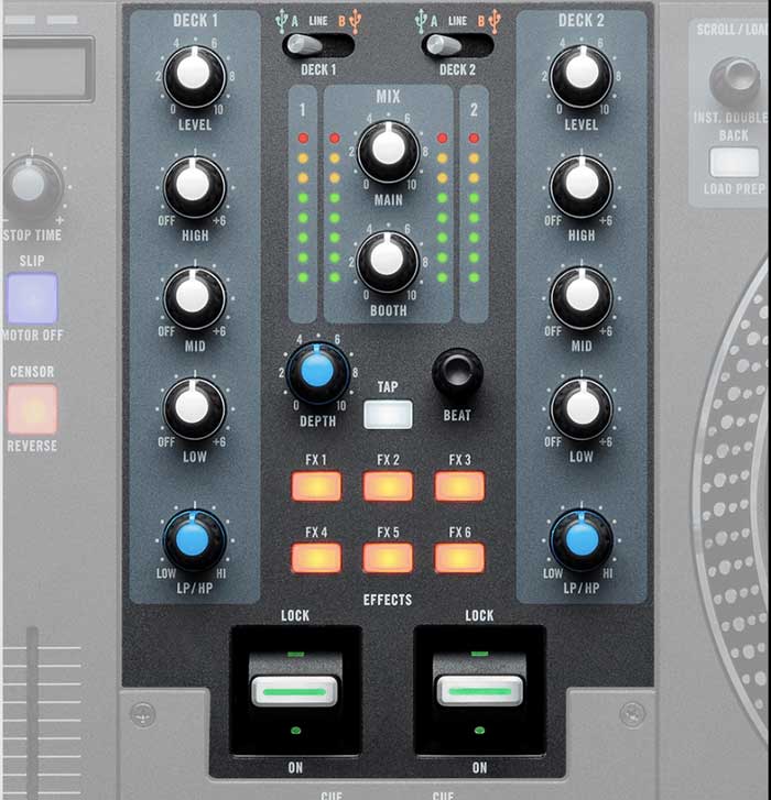 Bàn DJ Rane One Serato Controller các núm vặn chắc chắn dễ dàng làm quen và thực hiện thao tác như một chuyên gia
