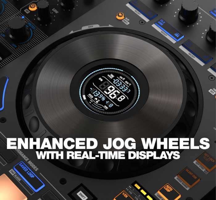 Bàn DJ Reloop Mixon 8 Pro Controller thiết kế turntable hiện đại