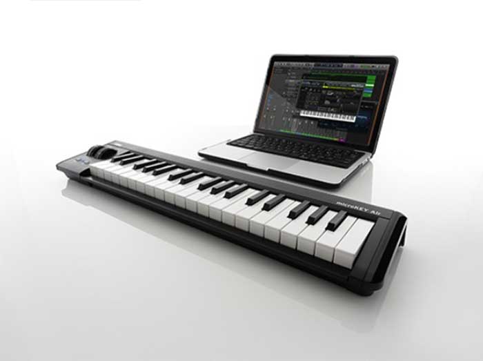 Đàn Midi Korg microKEY2 Air-61 kết nối với các thiết bị điện tử nhờ Bluetooth