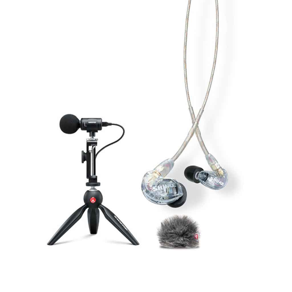 Bộ quay phim di động Shure MV88+SE215-CL | Chính hãng - Trả góp 0%