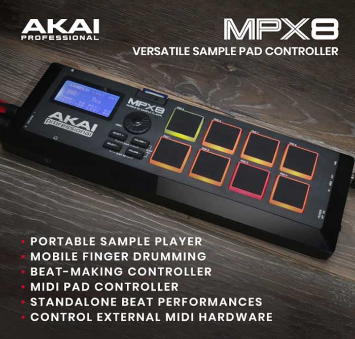 Bàn Điểu Khiển Akai MPX8 là thiết bị mà các tín đồ âm nhạc không nên bỏ qua