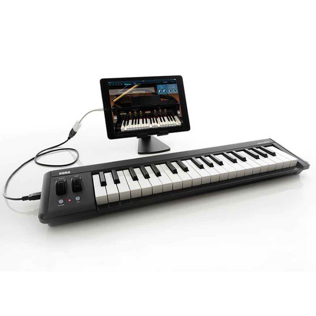 Đàn Midi Korg Microkey 2 37 key có thể tương thích được với các thiết bị điện tử thông minh 