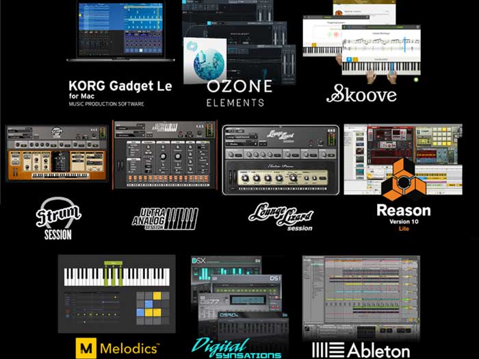 Phần mềm và các ứng dụng đi kèm với Midi Keyboard Workstation Korg Triton Taktile 49