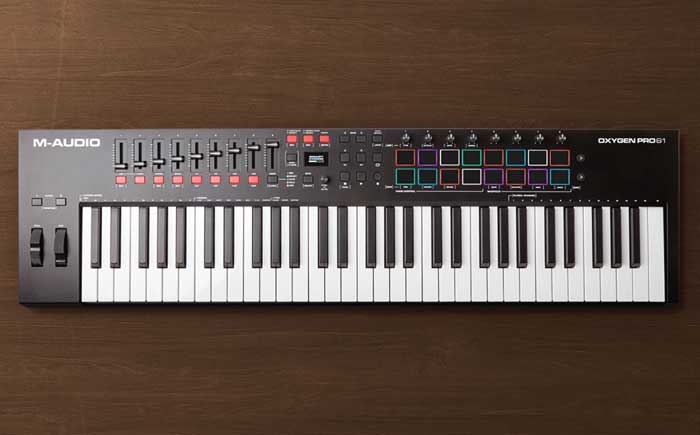 Hãy chiêm ngưỡng em Đàn midi M-Audio Oxygen Pro 61 chất lượng cao