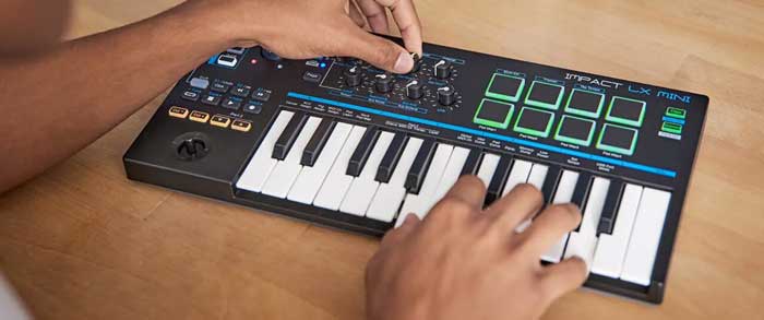 Đàn Midi Nektar Impact LX Mini 25 độ nhạy các phím và pad rất cao, dễ dàng tạo ra những ra điệu bắt mắt 
