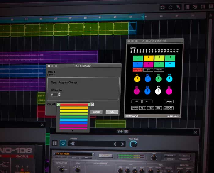 Phần mềm đi kèm với Midi Keyboard Controlle Roland A-88 MKII