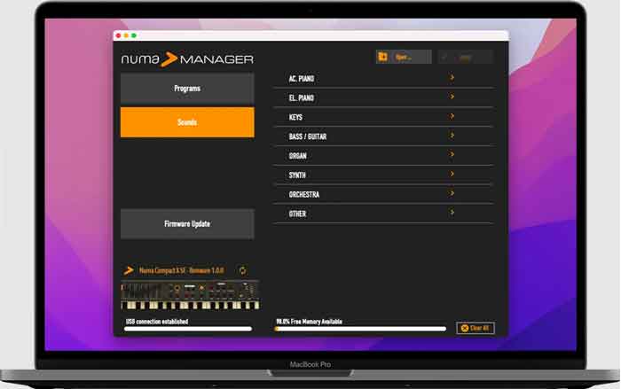 Đàn Piano Sân khấu Studiologic Numa Compact SE 88 đây là phầm mềm của đàn piano