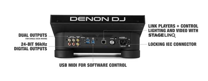 Giới thiệu chi tiết các cổng kết nối của Đầu DJ Độc Lập Denon SC6000 Prime 