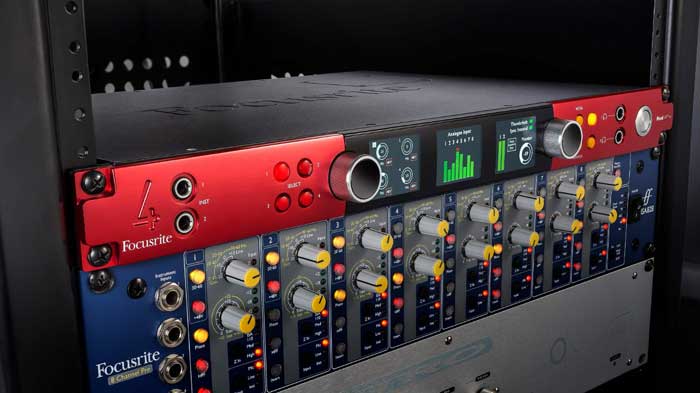Sound Card Focusrite Red 4Pre được trang bị bộ chuyển đổi A-D/D-A chất lượng cao