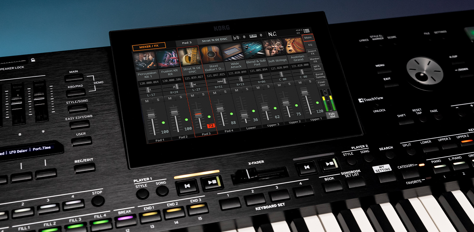 Korg Pa5X - 61 keys Professional Arranger Keyboards hàng chính hãng
