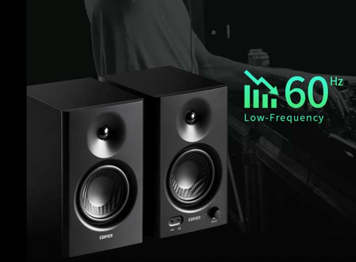 Loa Kiểm Âm Edifier MR4 tần số 60 Hz cho ta âm thanh sống động