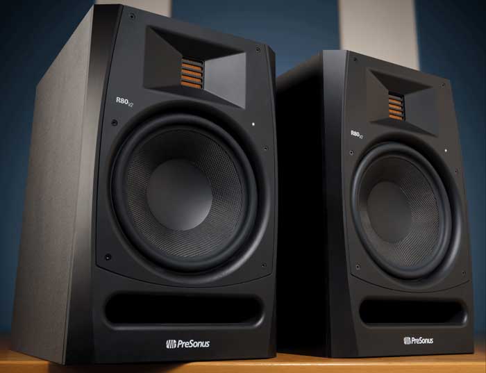 Loa Kiểm Âm PreSonus R80 V2 thiết kế phù hợp với mọi phòng thu
