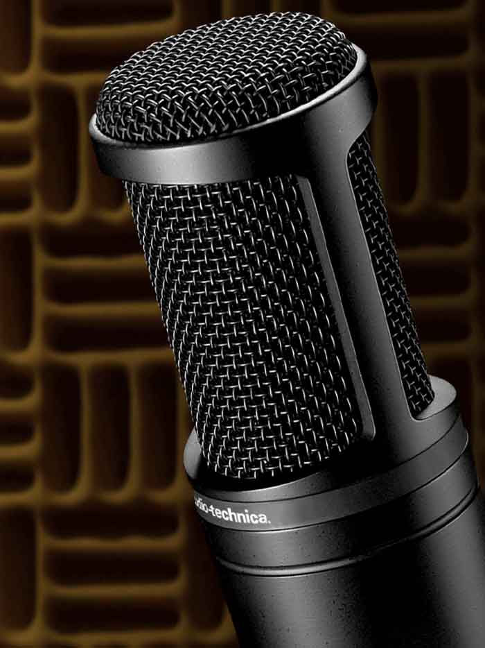 Micro thu âm Audio-Technica AT2020 với khả năng lọc âm thanh tuyệt vời và độ nhạy cao