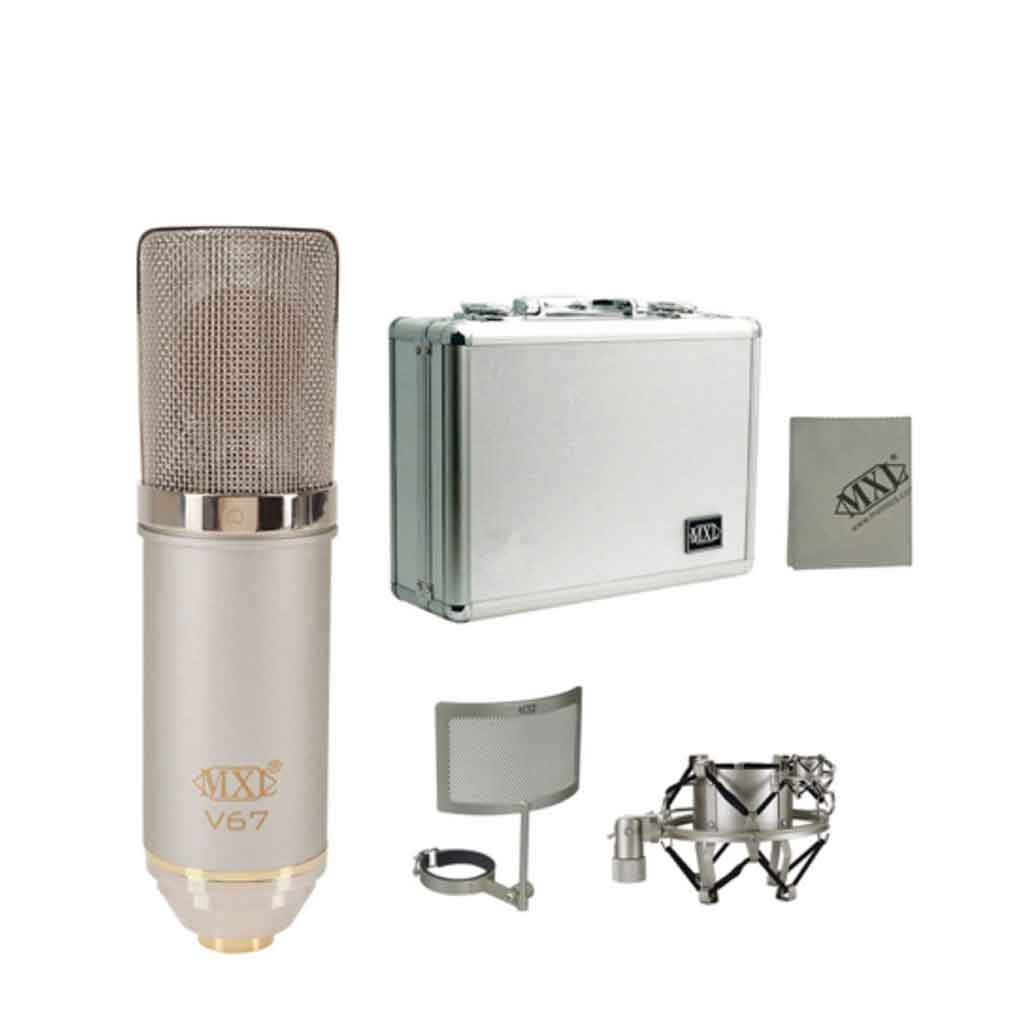 Micro Thu Âm MXL V67G HE giúp bạn linh hoạt khi sử dụng khi có nhiều phụ kiện đi kèm theo 