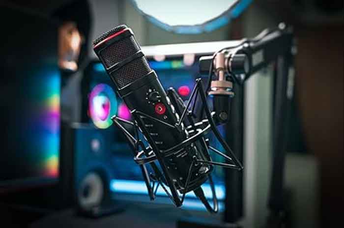 Micro Thu Âm RODE XDM-100 USB micro đang treo set úp thật đẹp 