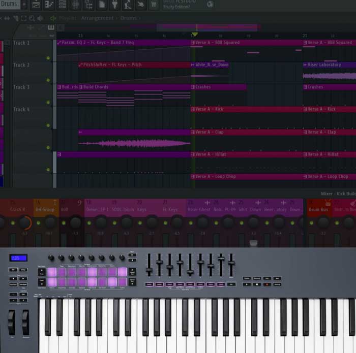 Midi Controller Novation FLkey 61 có phần mềm hỗ trợ tặng kèm