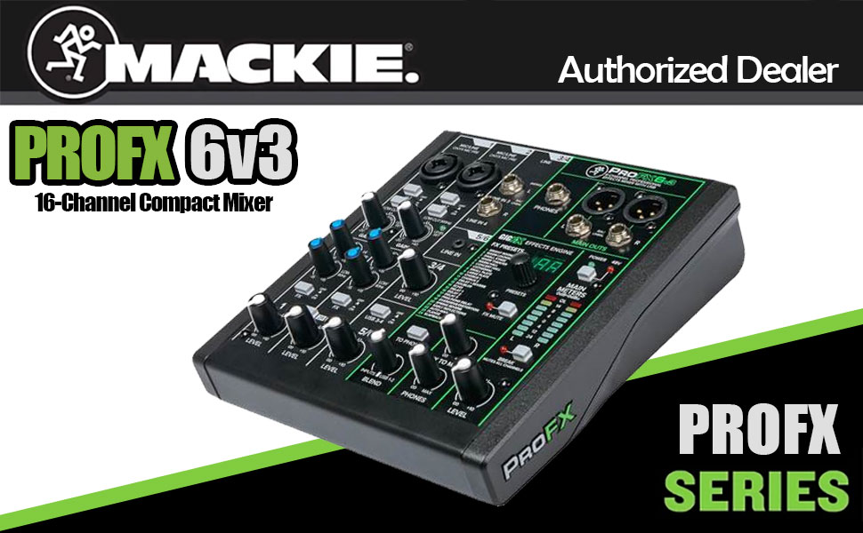 Mixer Studio Mackie ProFX6v3 chính hãng giá tốt tại TP.HCM