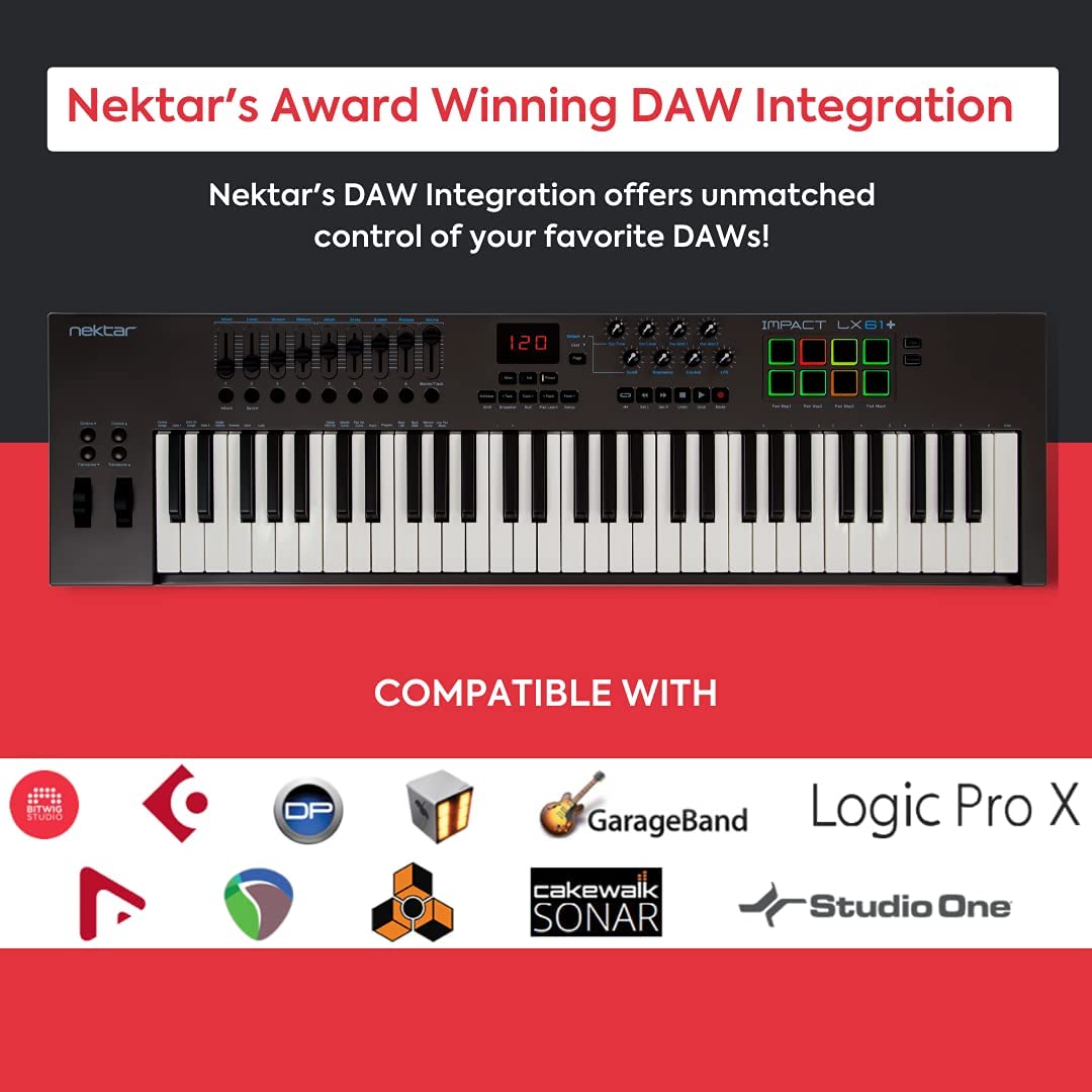 Các ứng dụng Nektar Impact LX61+ có thể kết nối 