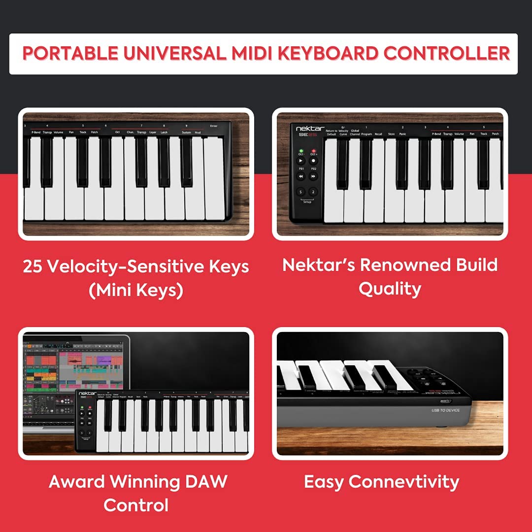 Giới thiệu sơ lược về phần mềm và các phím của Keyboard Controller Nektar SE25 
