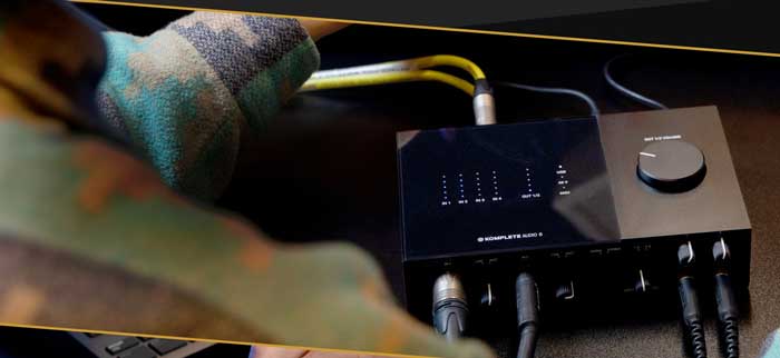 Sound Card NI Komplete Audio 6 MK2 khả năng kết nối đa dạng khi được trang bị 6 đầu vào và 6 đầu ra