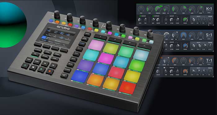 Tặng kèm phần mềm đi kèm khi bạn sở hữu Pad Controller Nektar Aura Beat Composer