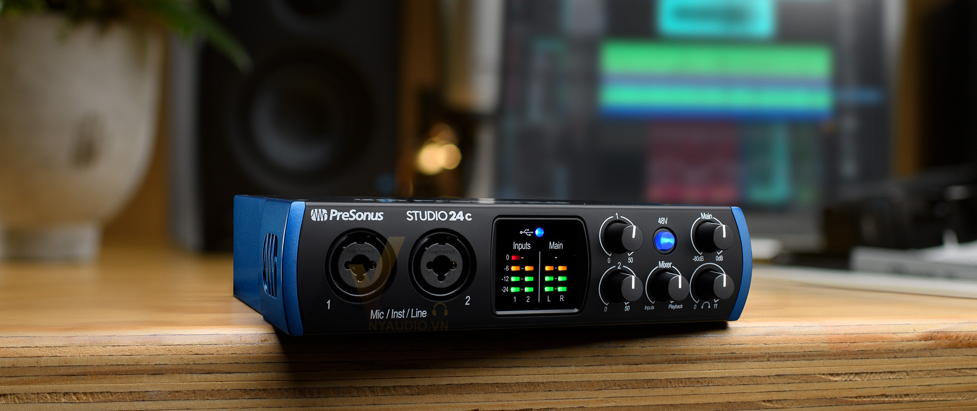 PreSonus Studio 24C Audio Interface Best Card thu Guitar