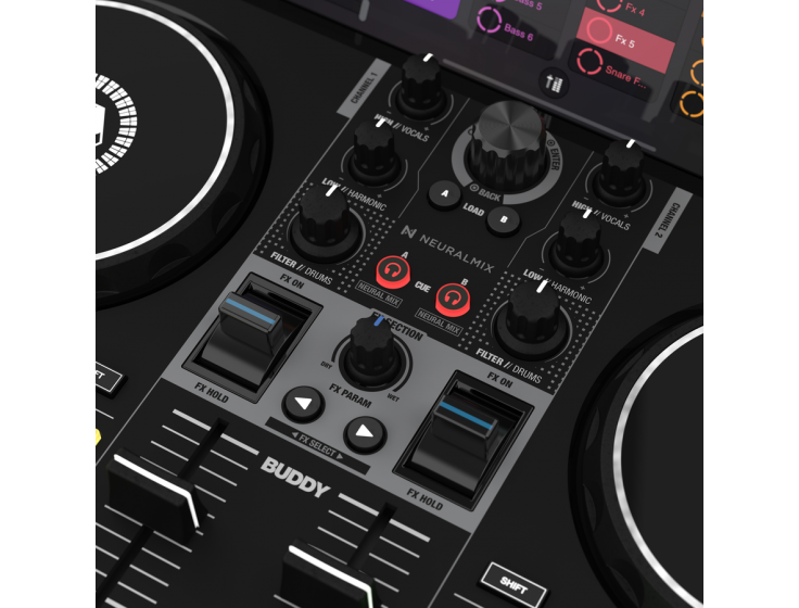 Reloop Buddy 2-channel DJ controller hàng nhập khẩu chính hãng